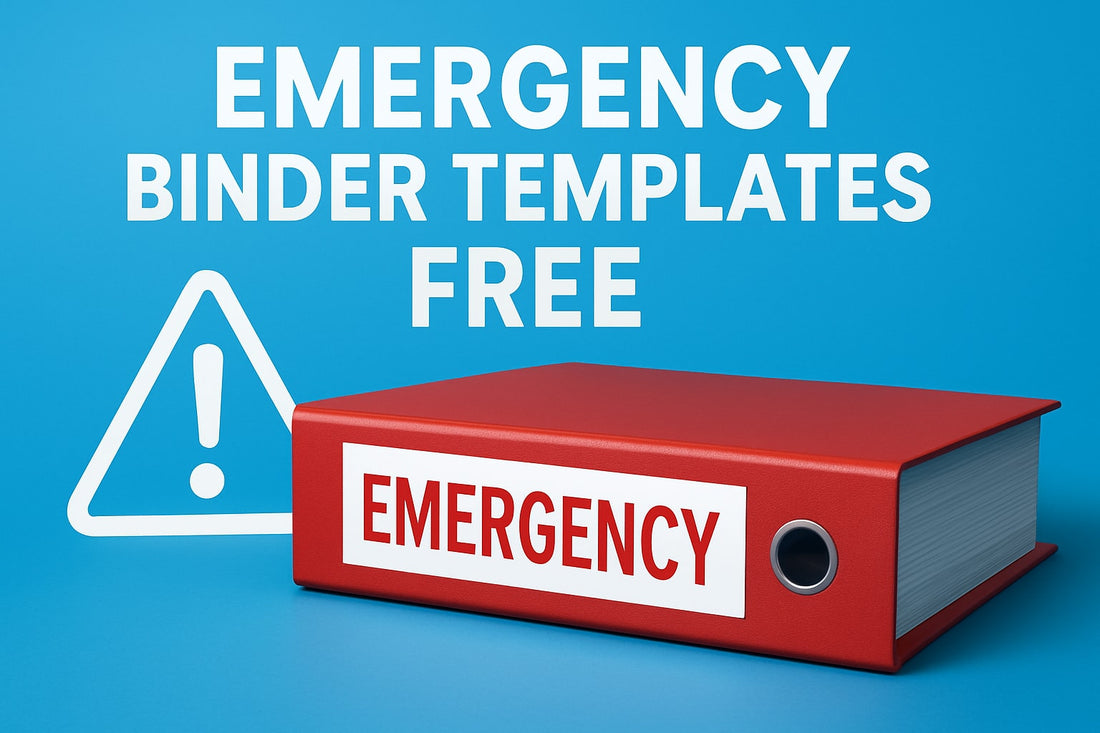 9 Essential Emergency Binder Templates Free for 2025